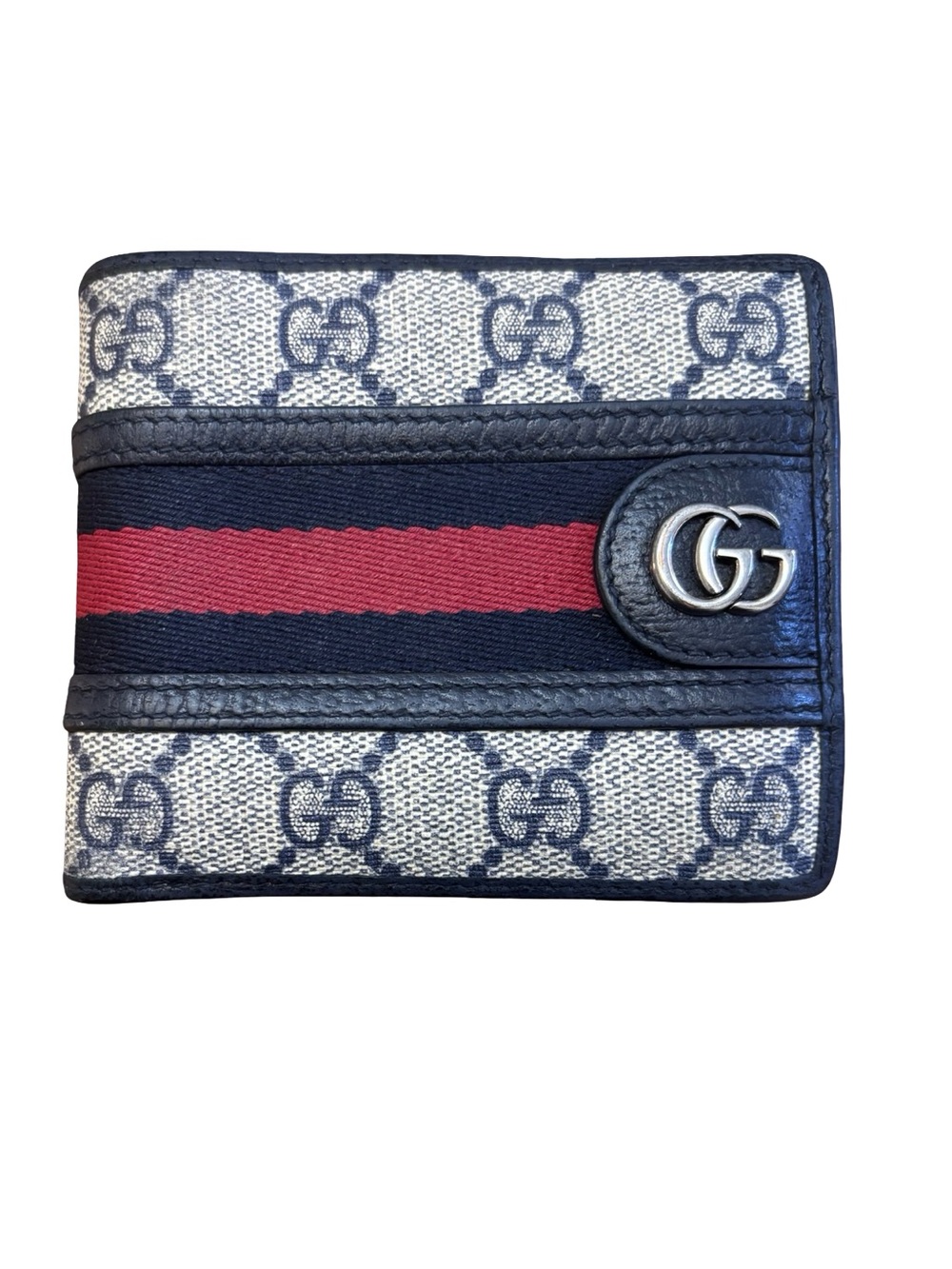 Gucci Ophidia GG Supreme Web Bifold Wallet w/COA